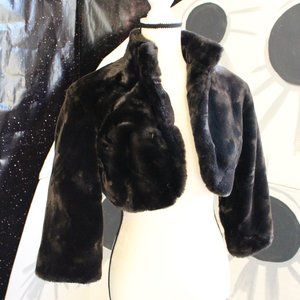 SOLD. Xhilaration Faux Fur Cropped  Bolero Jacket